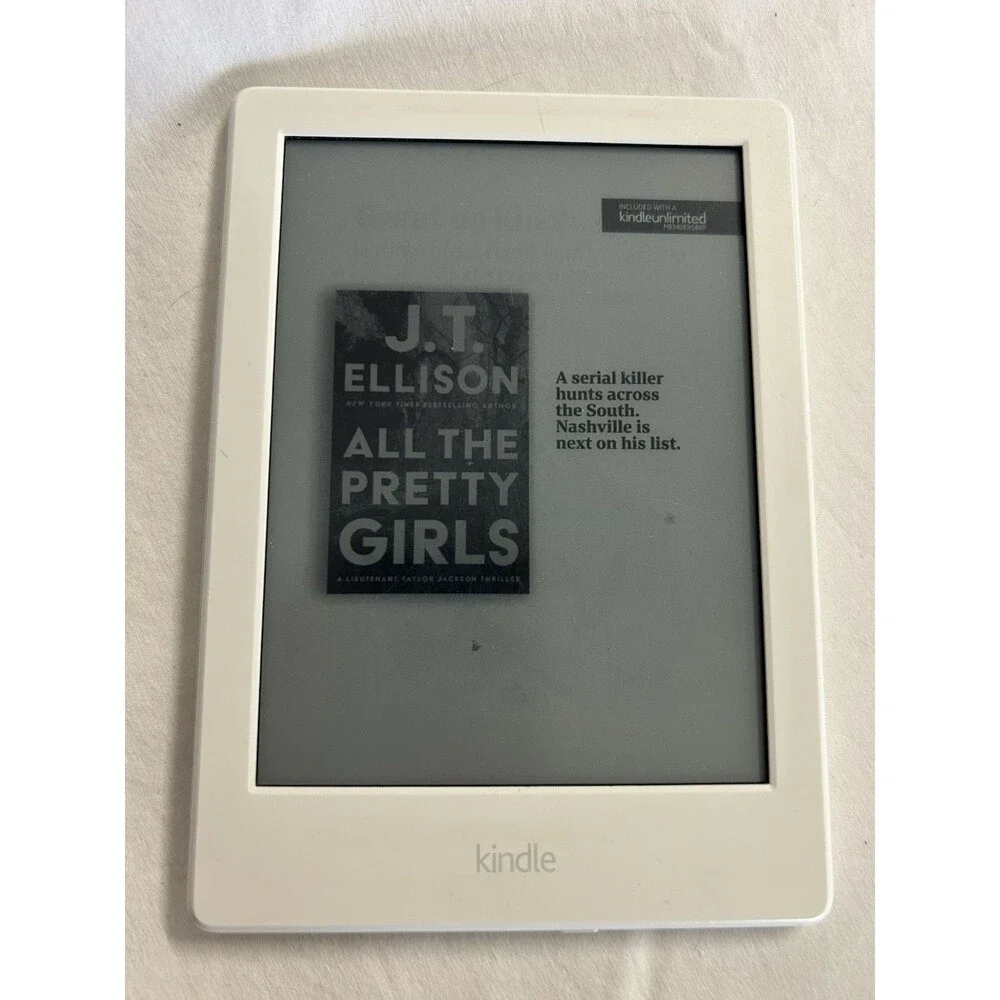 Amazon Kindle 7th Gen 4GB WiFi 6in White eReader Tested Works